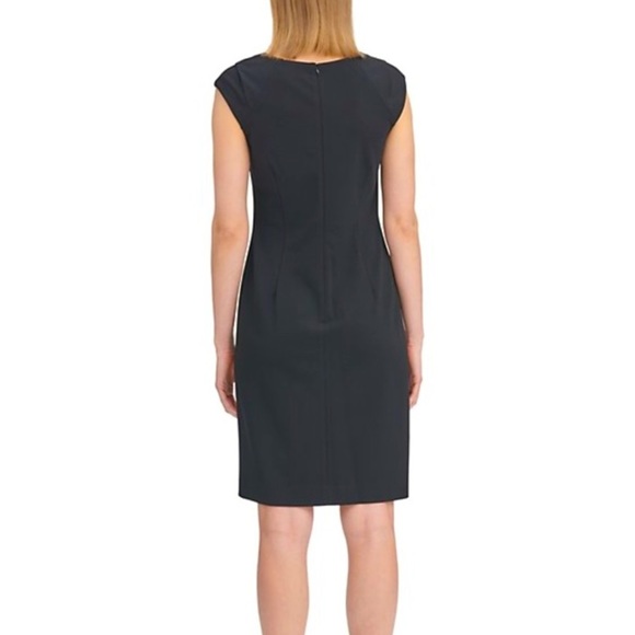 Calvin Klein Little Black Dress Sunburst Sheath Sleeveless Size 12 EUC - Picture 9 of 12